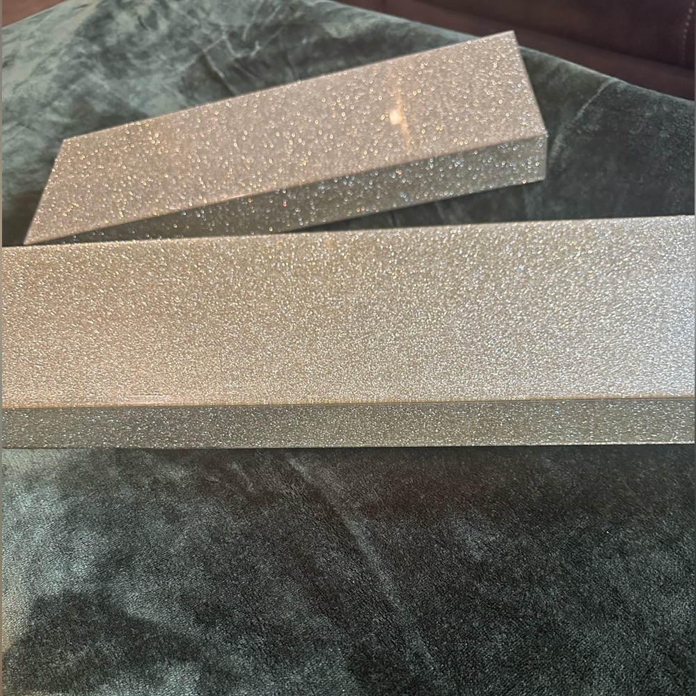 Sparkling gold wall shelves